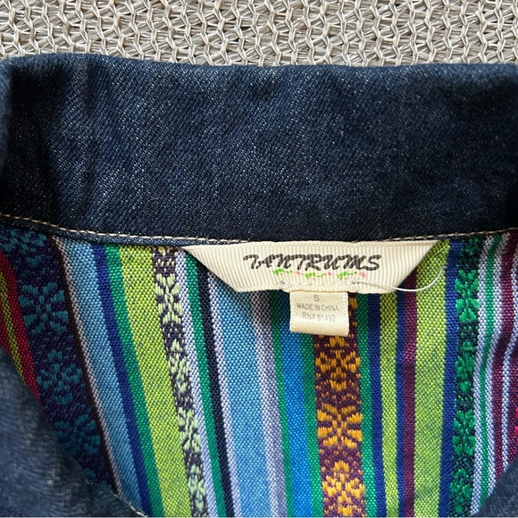 Tantrums Multicolor Striped Denim Jacket - Picture 5 of 5
